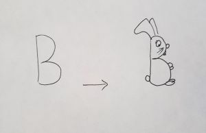 آموزش تصویری نقاشی با حرف B